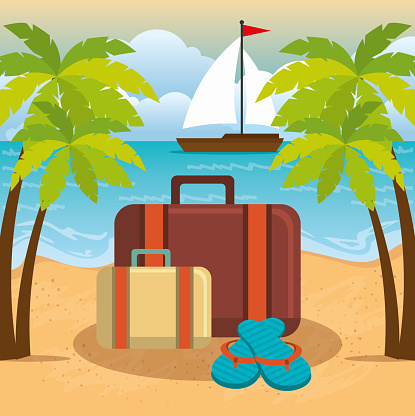 stilisierte Urlaubsinsel mit Koffer und Hut vor Palmen
© istockphoto1148039093 stilisierte Urlaubsinsel mit Koffer und Hut vor Palmen
© istockphoto1148039093