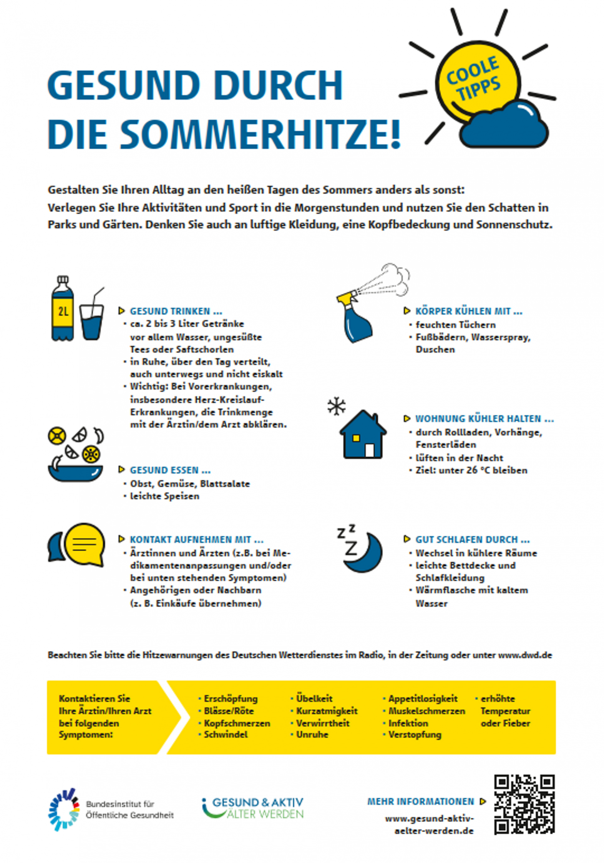 Anleitung für heiße Tage 
&copy; Gesund-aktiv-älter-werden